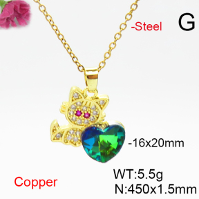 Fashion Copper Necklace  F6N406562aakl-G030