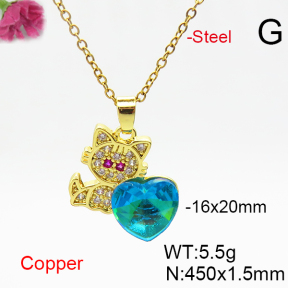 Fashion Copper Necklace  F6N406563aakl-G030