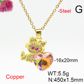 Fashion Copper Necklace  F6N406564aakl-G030
