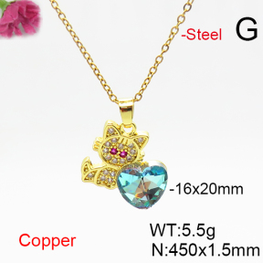 Fashion Copper Necklace  F6N406565aakl-G030