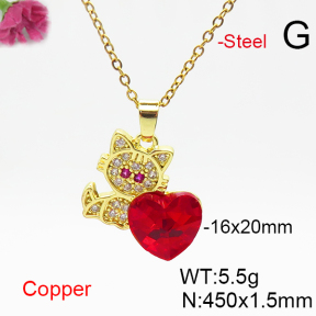 Fashion Copper Necklace  F6N406566aakl-G030