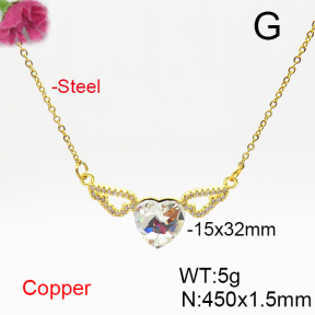 Fashion Copper Necklace  F6N406579aakl-G030