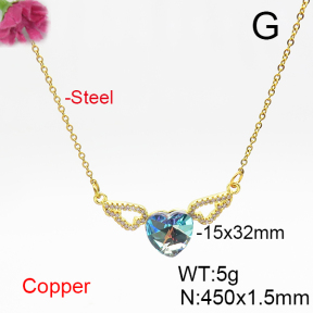 Fashion Copper Necklace  F6N406581aakl-G030