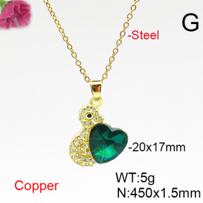 Fashion Copper Necklace  F6N406584aakl-G030