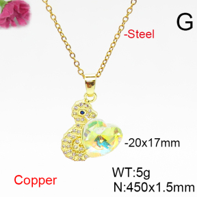 Fashion Copper Necklace  F6N406586aakl-G030