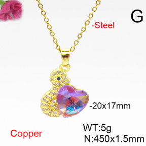 Fashion Copper Necklace  F6N406587aakl-G030