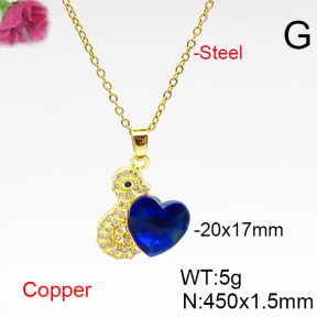 Fashion Copper Necklace  F6N406589aakl-G030