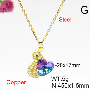 Fashion Copper Necklace  F6N406593aakl-G030