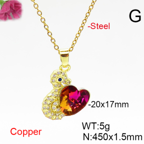 Fashion Copper Necklace  F6N406597aakl-G030