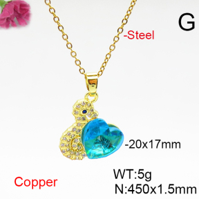 Fashion Copper Necklace  F6N406598aakl-G030