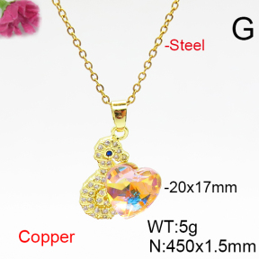 Fashion Copper Necklace  F6N406599aakl-G030