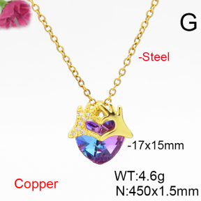 Fashion Copper Necklace  F6N406601aakl-G030