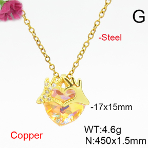 Fashion Copper Necklace  F6N406607aakl-G030