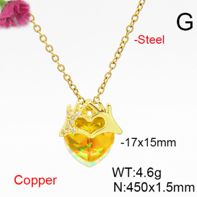Fashion Copper Necklace  F6N406610aakl-G030