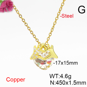 Fashion Copper Necklace  F6N406613aakl-G030