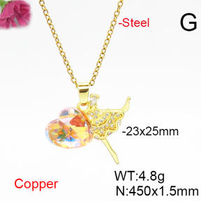 Fashion Copper Necklace  F6N406623aakl-G030