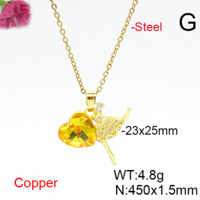 Fashion Copper Necklace  F6N406625aakl-G030
