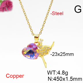 Fashion Copper Necklace  F6N406629aakl-G030