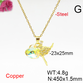 Fashion Copper Necklace  F6N406631aakl-G030