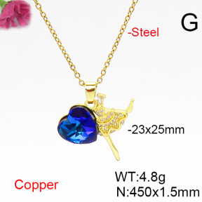 Fashion Copper Necklace  F6N406632aakl-G030