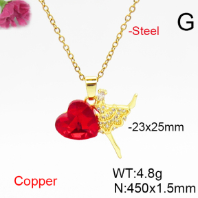Fashion Copper Necklace  F6N406633aakl-G030
