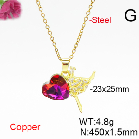 Fashion Copper Necklace  F6N406634aakl-G030
