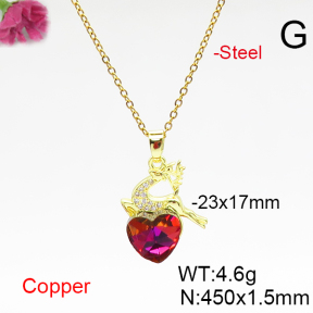 Fashion Copper Necklace  F6N406636aakl-G030