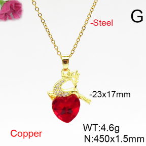 Fashion Copper Necklace  F6N406637aakl-G030
