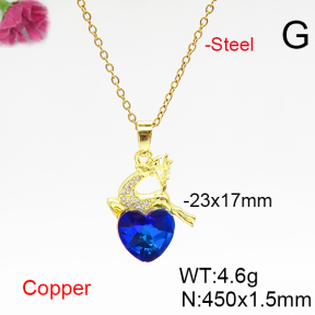 Fashion Copper Necklace  F6N406639aakl-G030
