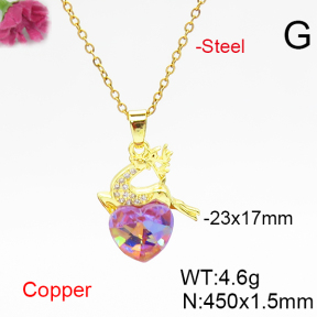 Fashion Copper Necklace  F6N406642aakl-G030