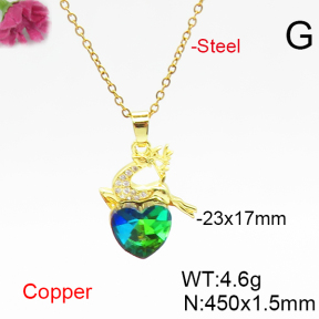 Fashion Copper Necklace  F6N406644aakl-G030