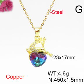 Fashion Copper Necklace  F6N406645aakl-G030