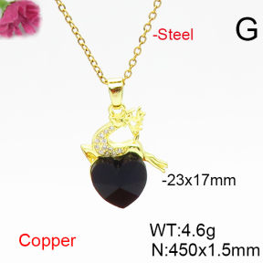 Fashion Copper Necklace  F6N406646aakl-G030