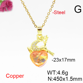 Fashion Copper Necklace  F6N406647aakl-G030
