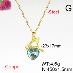 Fashion Copper Necklace  F6N406651aakl-G030