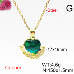 Fashion Copper Necklace  F6N406653aakl-G030