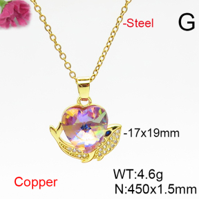 Fashion Copper Necklace  F6N406654aakl-G030