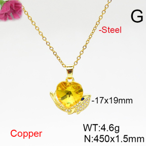 Fashion Copper Necklace  F6N406655aakl-G030