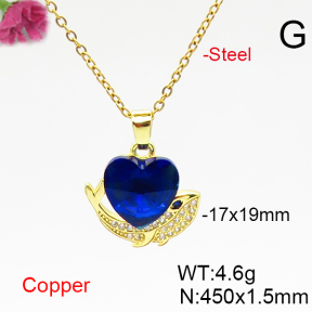 Fashion Copper Necklace  F6N406657aakl-G030