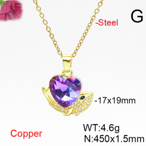 Fashion Copper Necklace  F6N406658aakl-G030