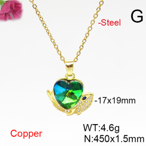 Fashion Copper Necklace  F6N406659aakl-G030