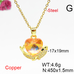 Fashion Copper Necklace  F6N406660aakl-G030