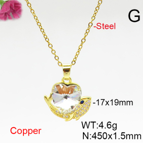 Fashion Copper Necklace  F6N406665aakl-G030