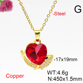 Fashion Copper Necklace  F6N406666aakl-G030