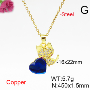 Fashion Copper Necklace  F6N406667aakl-G030