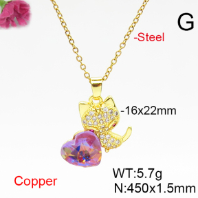 Fashion Copper Necklace  F6N406668aakl-G030