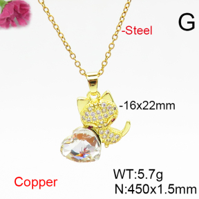 Fashion Copper Necklace  F6N406670aakl-G030