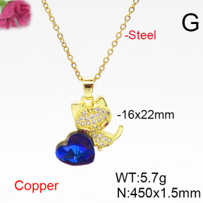 Fashion Copper Necklace  F6N406672aakl-G030