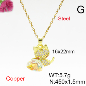 Fashion Copper Necklace  F6N406673aakl-G030