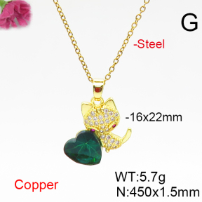 Fashion Copper Necklace  F6N406676aakl-G030